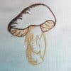 moshrooms - boletus machine embroidery
