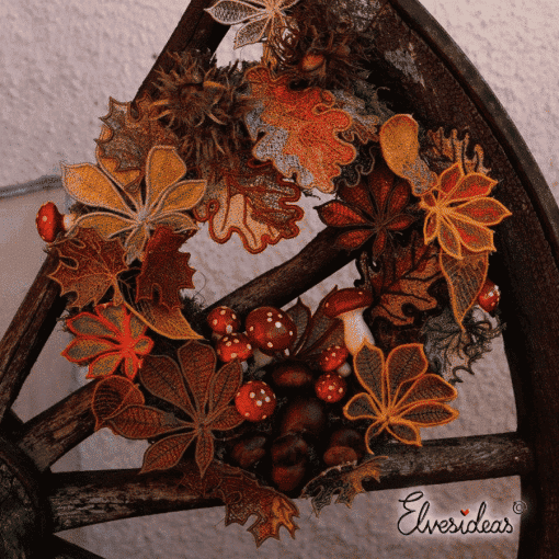 Autumn leaves - lace