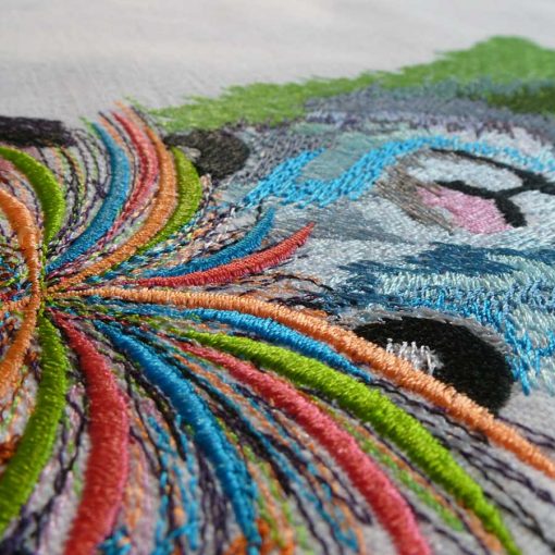 colorful hippie lama