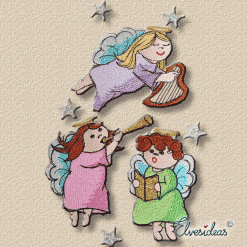 Pudgy angels machine embroidery