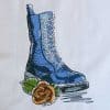 rose boots machine embroidery