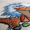 doodle bird love letter machine embroidery