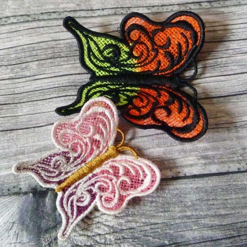 lace butterfly set machine embroidery