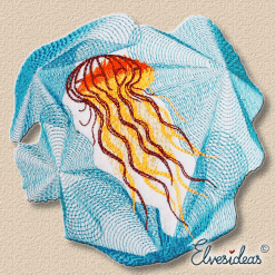 jellyfish machine embroidery