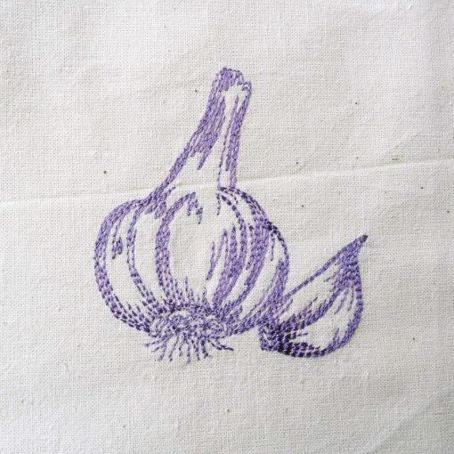 garlic machine embroidery