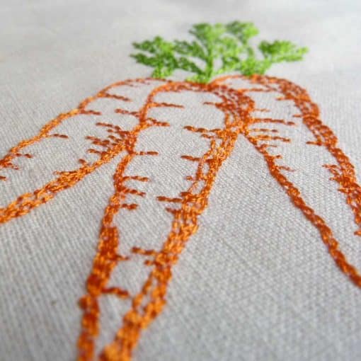 carrots machine embroidery