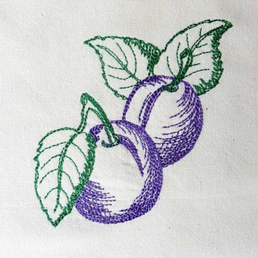 plum machine embroidery