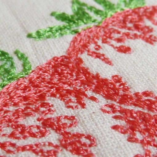 strawberry machine embroidery