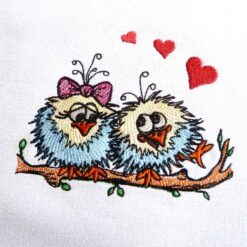 doodle birds in love