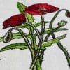 poppies machine embroidery