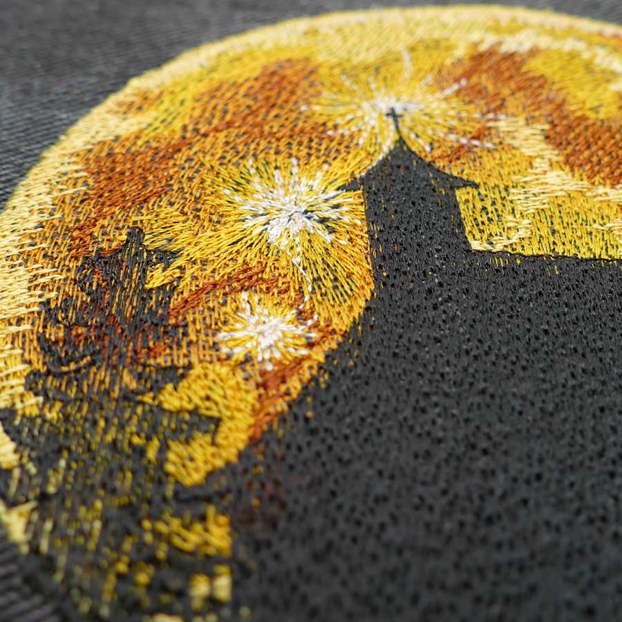 full-moon-chapel machine embroidery