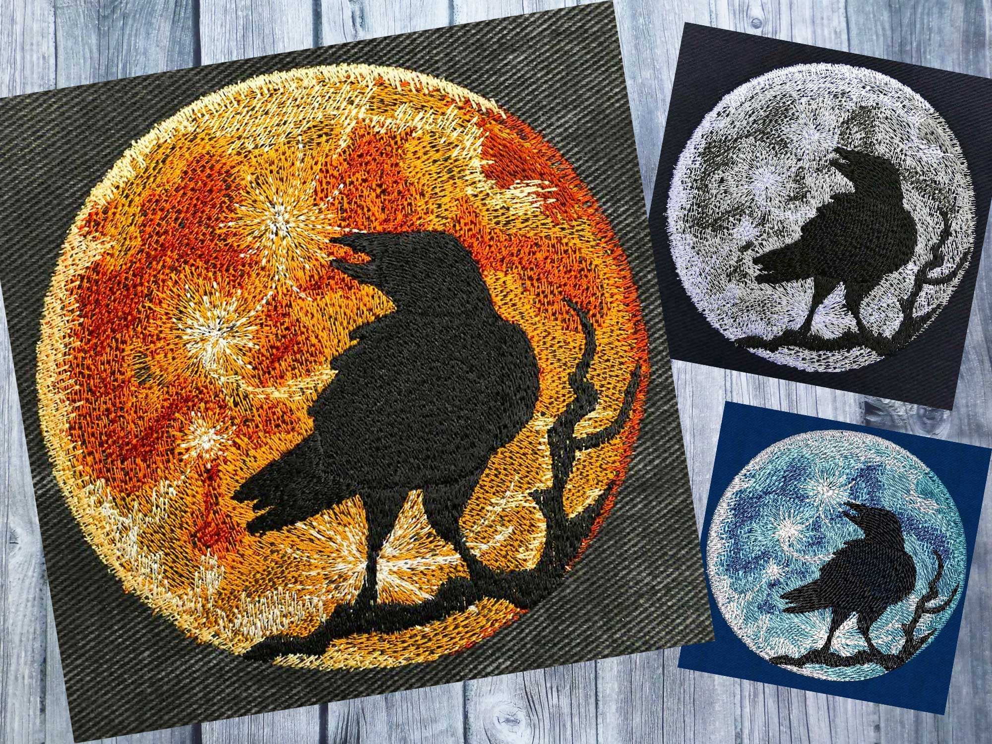 raven moon machine embroidery