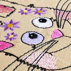 hippy rabbit machine embroidery