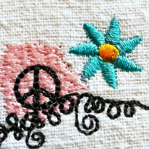 hippy sheep machine embroidery