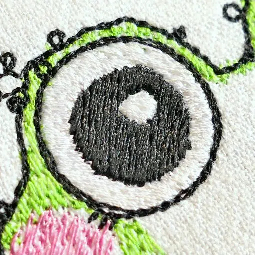 frog machine embroidery
