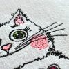 hippy cat machine embroidery