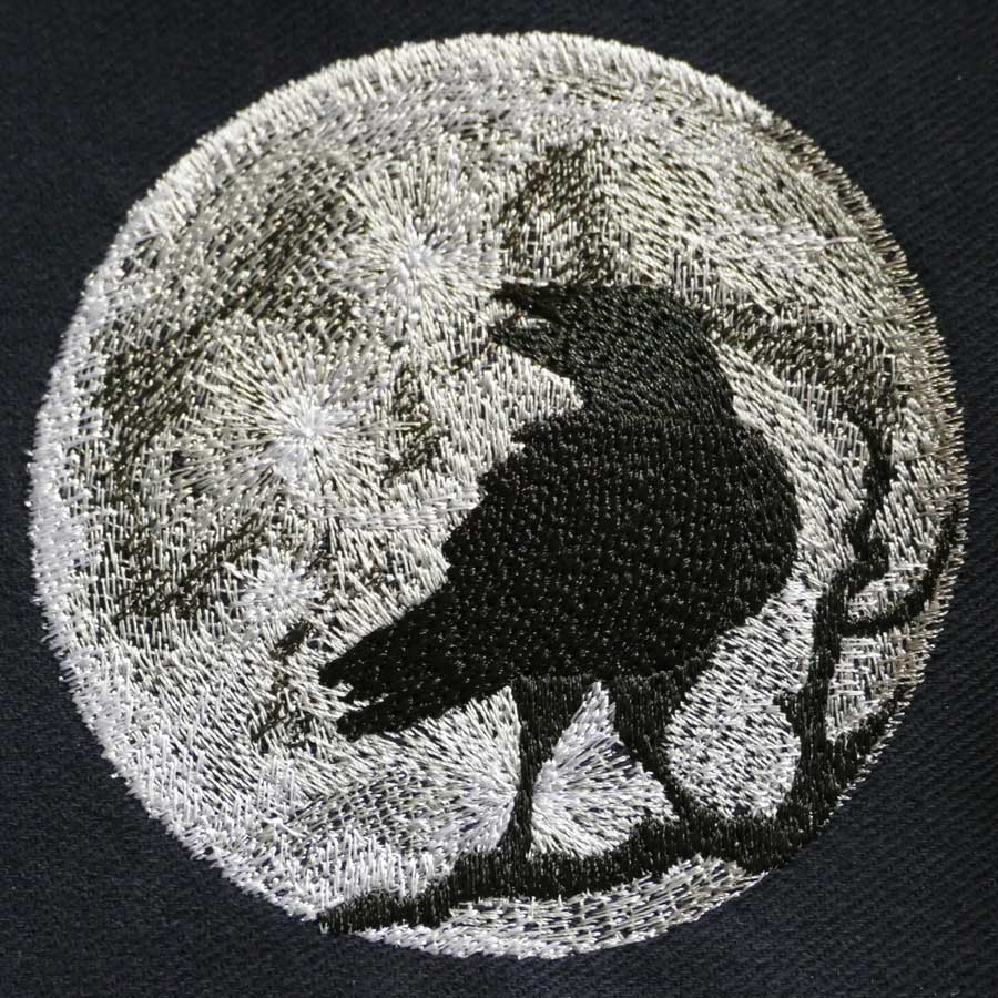 raven moon machine embroidery