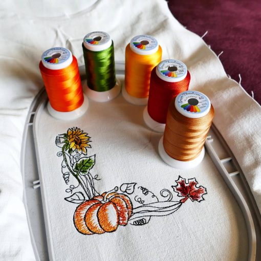 machine embroidery autumn machine embroidery
