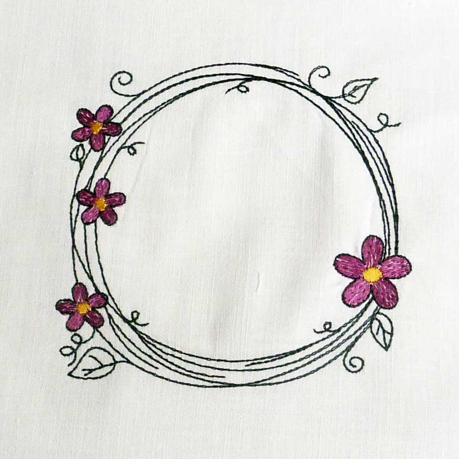 circle frame machine embroidery