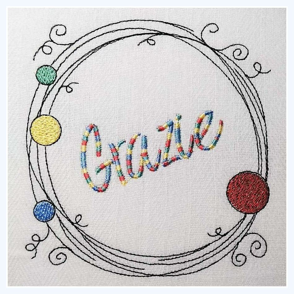circle frame machine embroidery