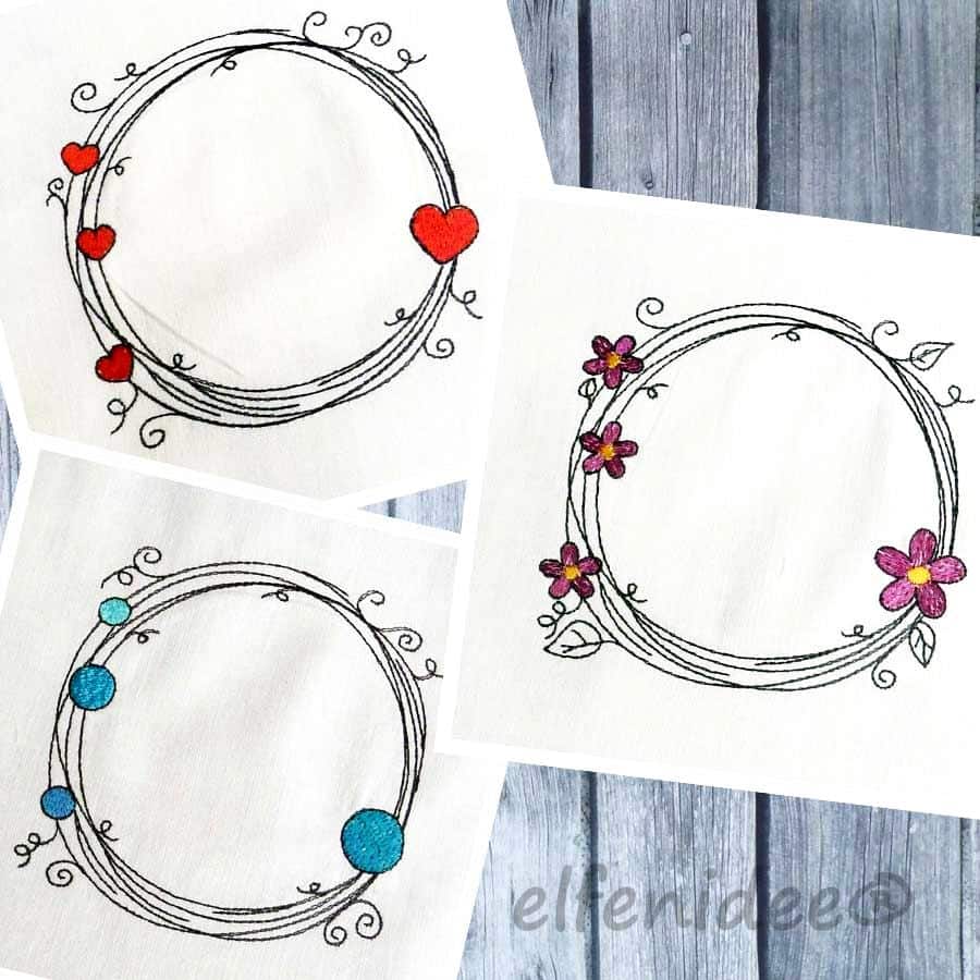circle frame machine embroidery
