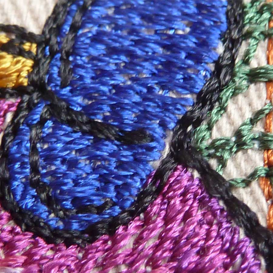 Christmas elve with heart - machine embroidery