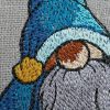 dwarf lights up his lantern Machine embroidery