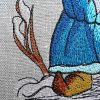 dwarf lights up his lantern Machine embroidery