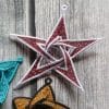 Lace 3D star embroidery