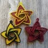 Lace 3D star embroidery