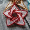 Lace 3D star embroidery