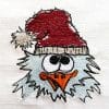 doodle bird with hat - machine embroidery design