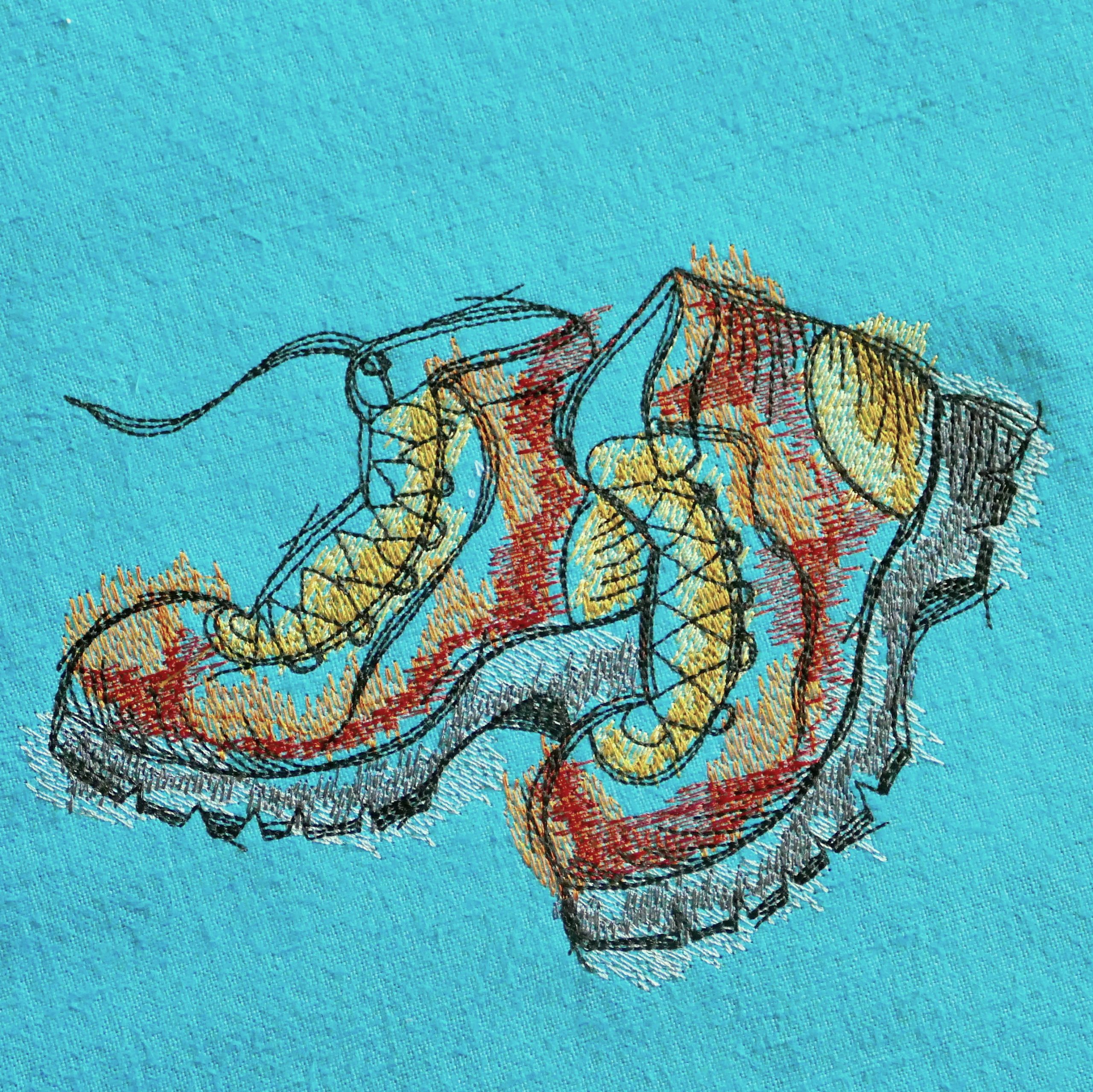 doodled hiking boots - Image 5
